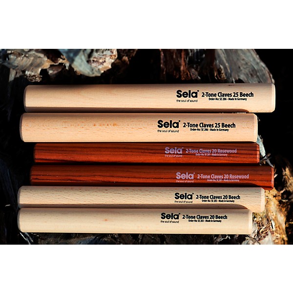 Sela 2-Tone Claves 20 Beech