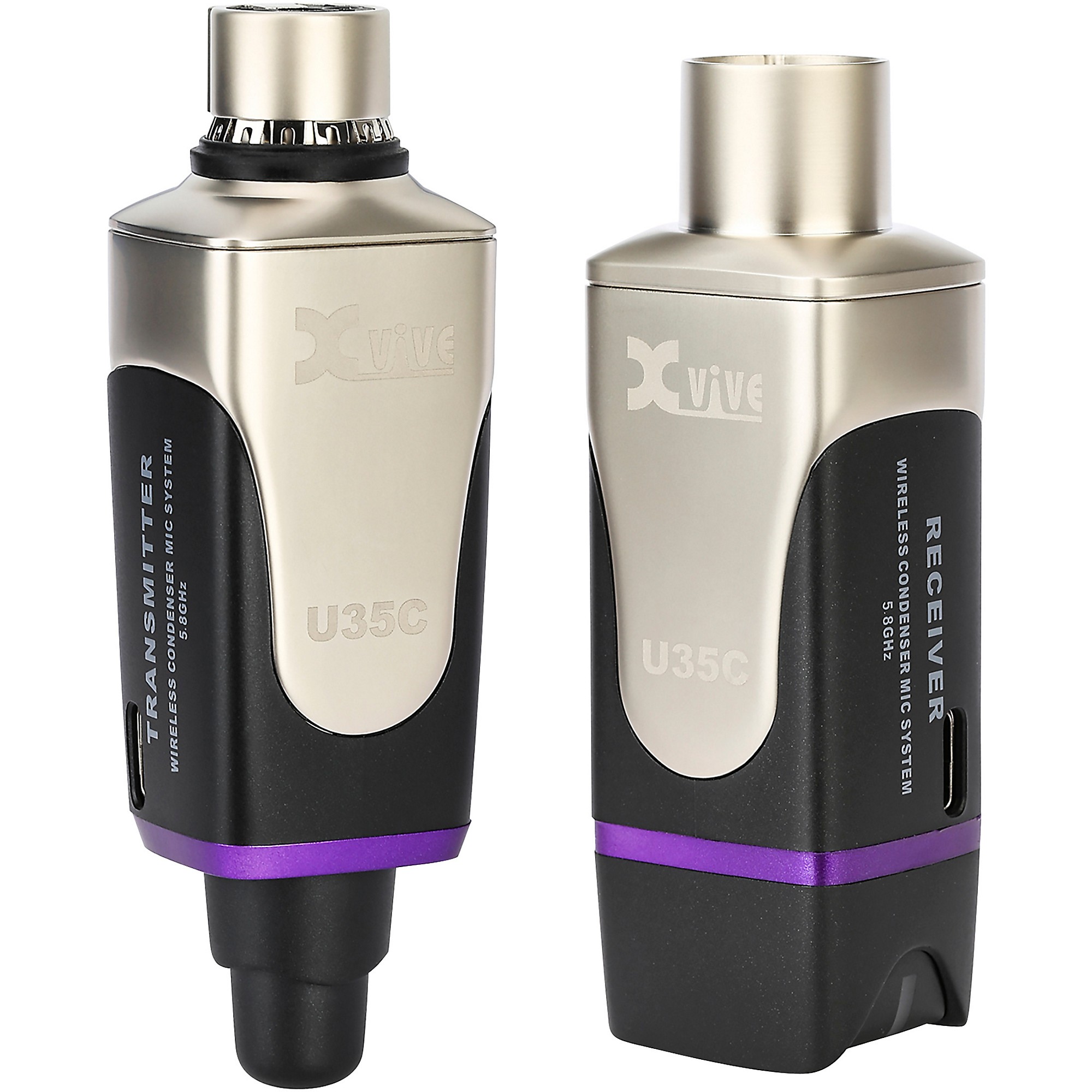 Xvive U35C Condenser Mic Wireless System, 5.8GHz - Black | Guitar