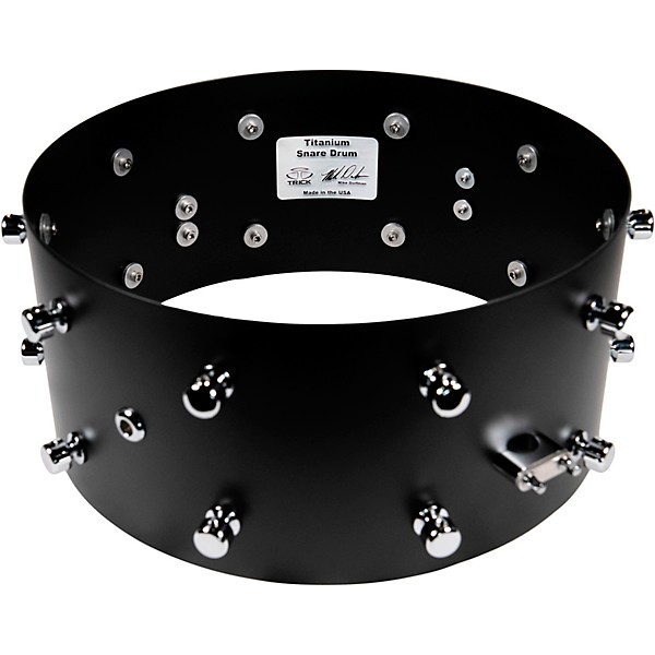 Trick Titanium Snare Drum - 14 x 6.5 in. Flat Black