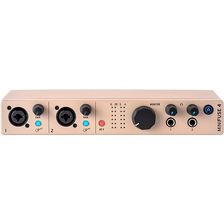Arturia MiniFuse 4 USB-C Audio Interface - Champagne | Guitar Center