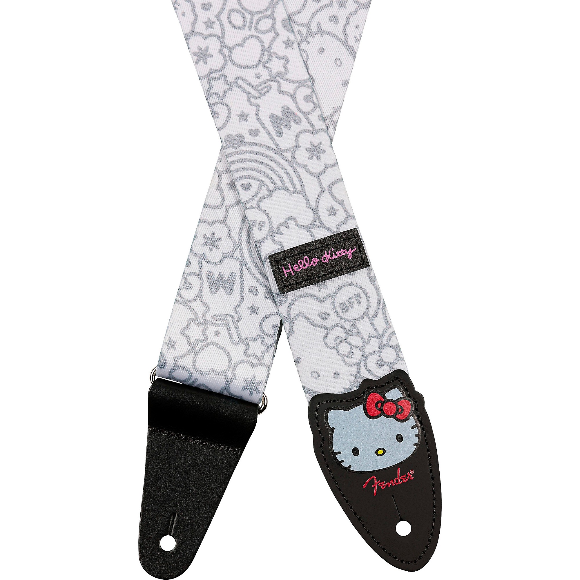 Fender x Hello Kitty Poly Guitar Strap - White | Guitar Center