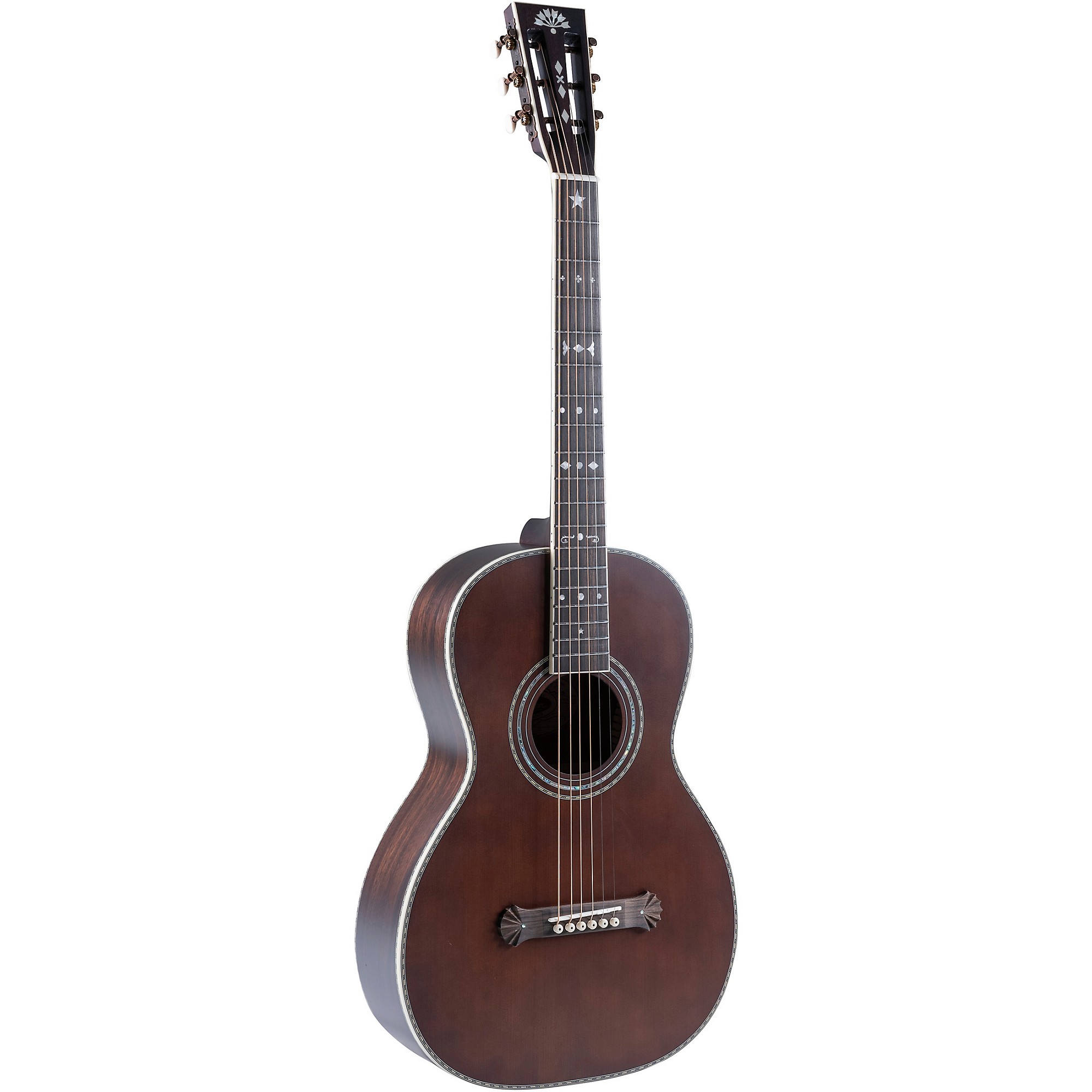 Washburn Victorian Parlor Acoustic Guitar Vintage Brown