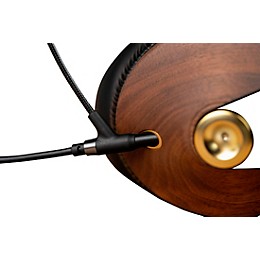 Meze Audio 99 Classics Walnut Gold Closed-Back Headphones With Boom Mic