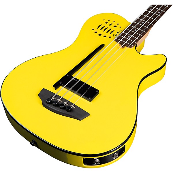 Godin A4 Ultra Yellow Flame Robert Trujillo Signature Limited-Edition Acoustic-Electric Bass Guitar M72 Yellow