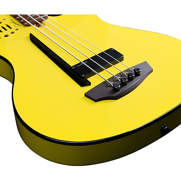 Godin A4 Ultra Yellow Flame Robert Trujillo Signature Limited-Edition Acoustic-Electric Bass Guitar M72 Yellow