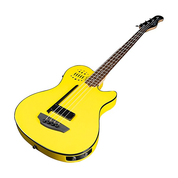 Godin A4 Ultra Yellow Flame Robert Trujillo Signature Limited-Edition Acoustic-Electric Bass Guitar M72 Yellow
