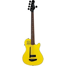 Godin A5 Ultra Yellow Flame Robert Trujillo Signature Limited-Edition 5-String Acoustic-Electric Bass Guitar M72 Yellow