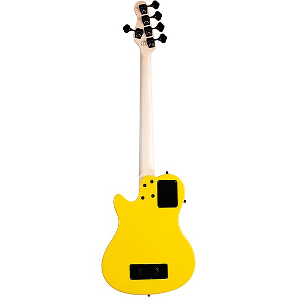Godin A5 Ultra Yellow Flame Robert Trujillo Signature Limited-Edition 5-String Acoustic-Electric Bass Guitar M72 Yellow