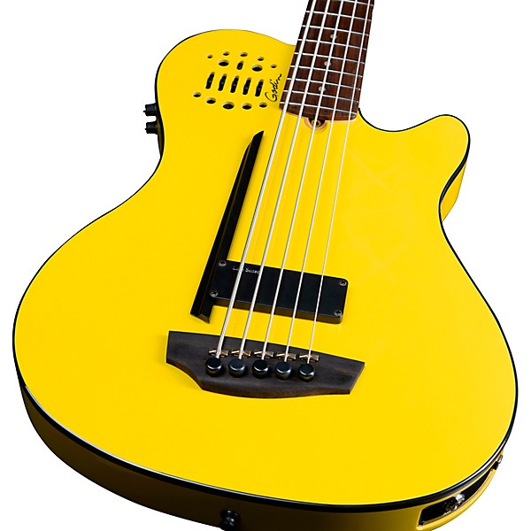 Platinum Godin A5 Ultra Yellow Flame Robert Trujillo