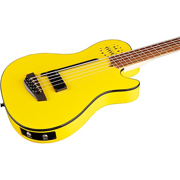 Platinum Godin A5 Ultra Yellow Flame Robert Trujillo Signature