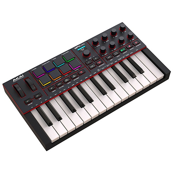 【超美品】AKAI MPK mini 黒 MIDIコントローラー ブラック Akai Professional MPK Mini MK III Limited Edition Black on
