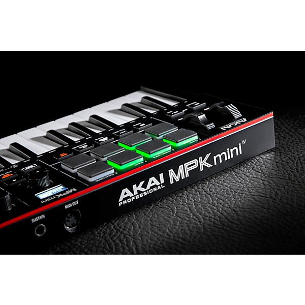 Akai Professional MPK Mini IV 25-Key MIDI Keyboard Controller Black