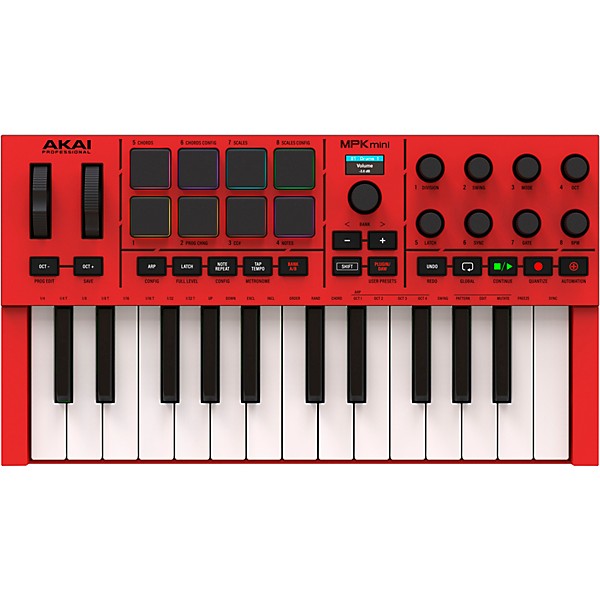 Akai Professional MPK Mini IV 25-Key MIDI Keyboard Controller - Red