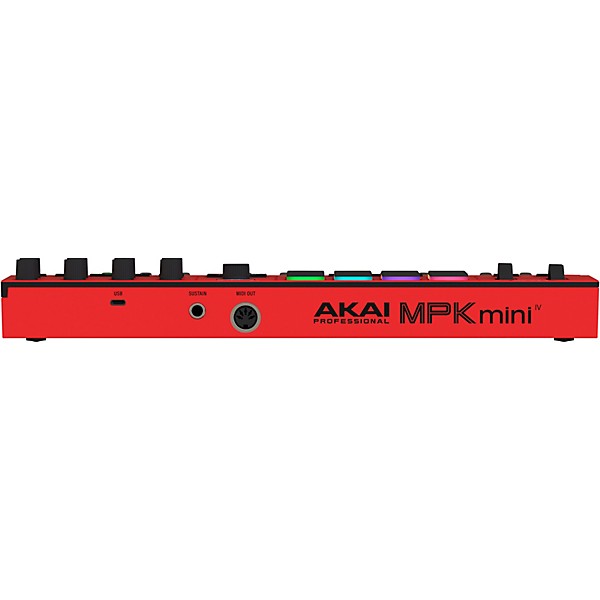 Akai Professional MPK Mini IV 25-Key MIDI Keyboard Controller - Red