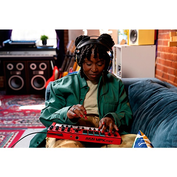 Akai Professional MPK Mini IV 25-Key MIDI Keyboard Controller - Red