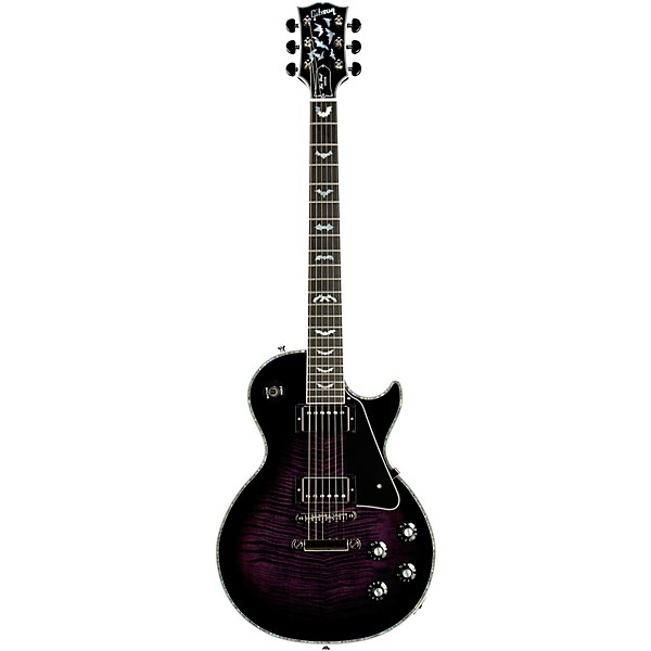 Gibson Custom Les Paul Custom Bats in Flight Electric Guitar - Dark Purple Burst