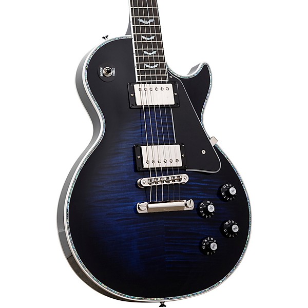 Gibson Custom Les Paul Custom Bats in Flight Electric Guitar - Dark Blue Burst