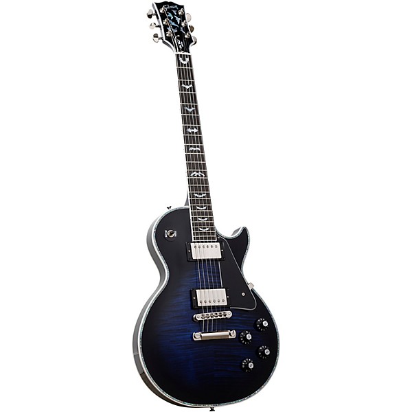 Gibson Custom Les Paul Custom Bats in Flight Electric Guitar - Dark Blue Burst