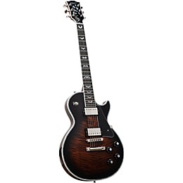 Gibson Custom Les Paul Custom Bats in Flight Electric Guitar - Dark Orange Burst
