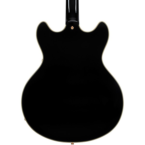 D'Angelico Excel DC Semi-Hollow Electric Guitar Solid Black