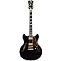 D'Angelico Excel DC Semi-Hollow Electric Guitar Solid Black