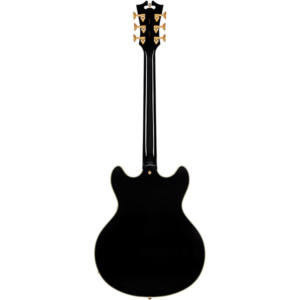 D'Angelico Excel DC Semi-Hollow Electric Guitar Solid Black