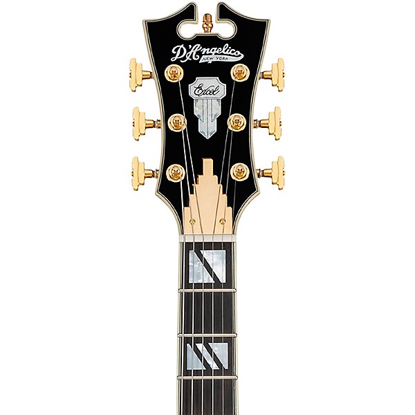 D'Angelico Excel DC Semi-Hollow Electric Guitar Solid Black