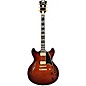D'Angelico Excel DC Semi-Hollow Electric Guitar Amaretto Burst
