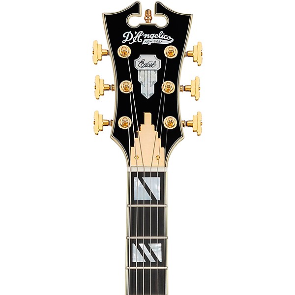 D'Angelico Excel SS Semi-Hollow Electric Guitar Solid Black
