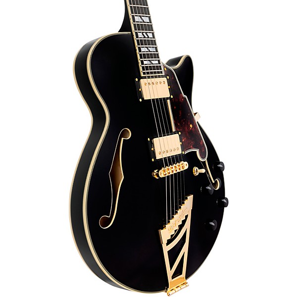 D'Angelico Excel SS Semi-Hollow Electric Guitar Solid Black