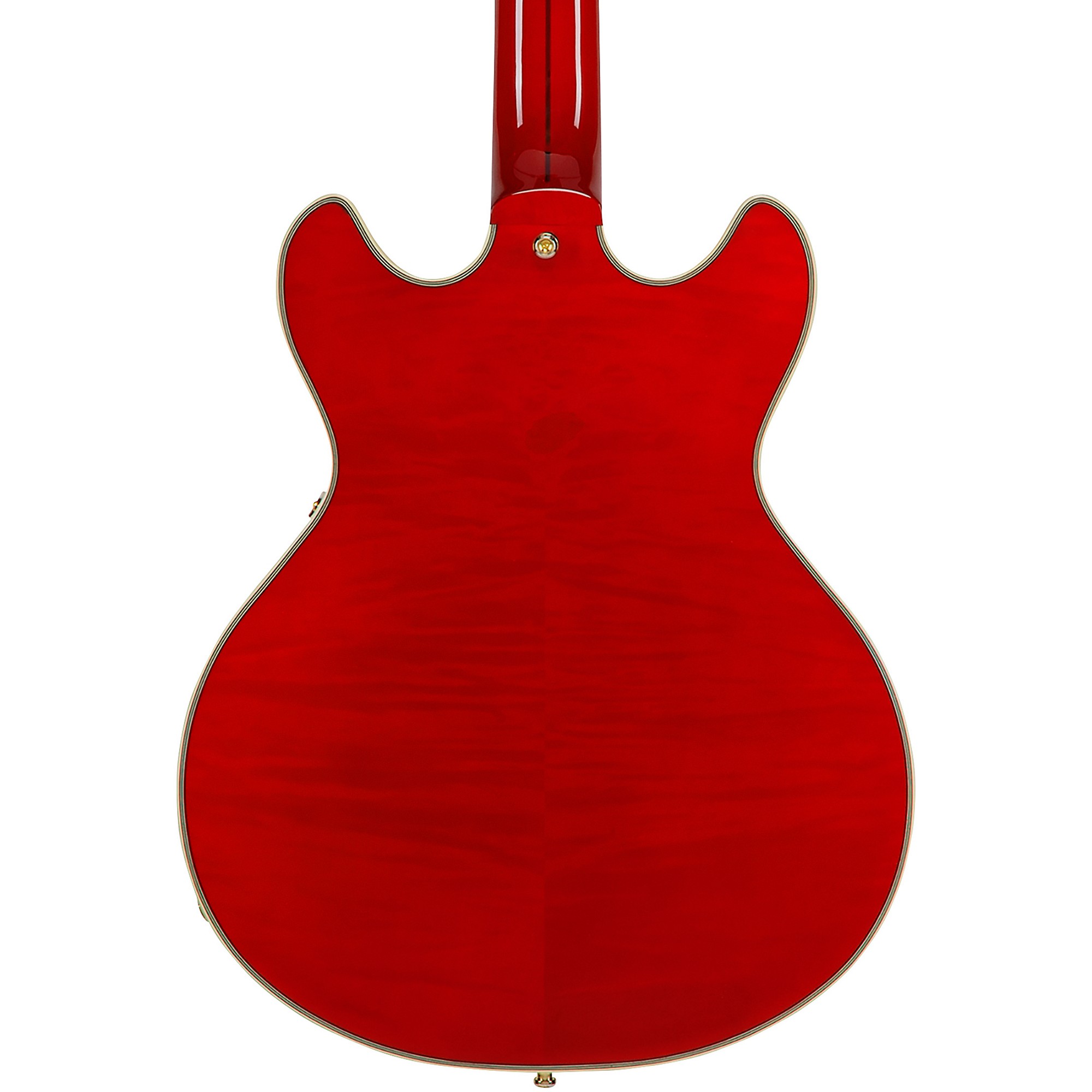 D'Angelico Excel Mini DC Semi-Hollow Electric Guitar Trans Cherry