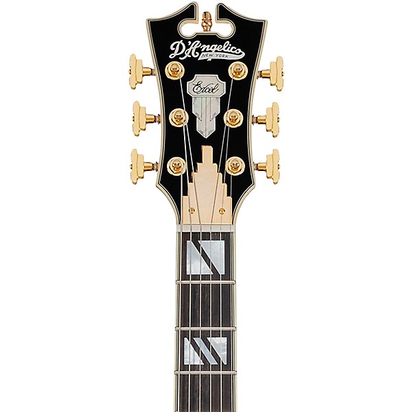 D'Angelico Excel Mini DC Semi-Hollow Electric Guitar Trans Cherry