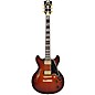 D'Angelico Excel Mini DC Semi-Hollow Electric Guitar Amaretto Burst