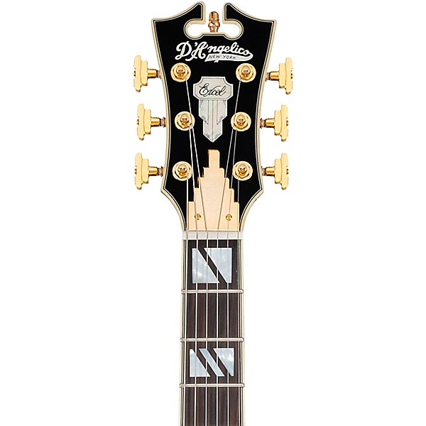 D'Angelico Excel Mini DC Semi-Hollow Electric Guitar Amaretto Burst