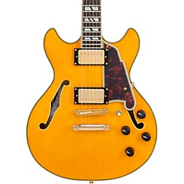D'Angelico Excel Mini DC Semi-Hollow Electric Guitar Amber