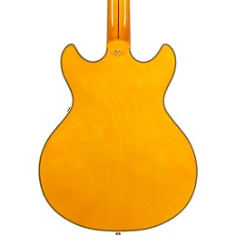 D'Angelico Excel Mini DC Semi-Hollow Electric Guitar Amber