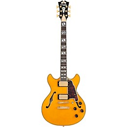 D'Angelico Excel Mini DC Semi-Hollow Electric Guitar Amber