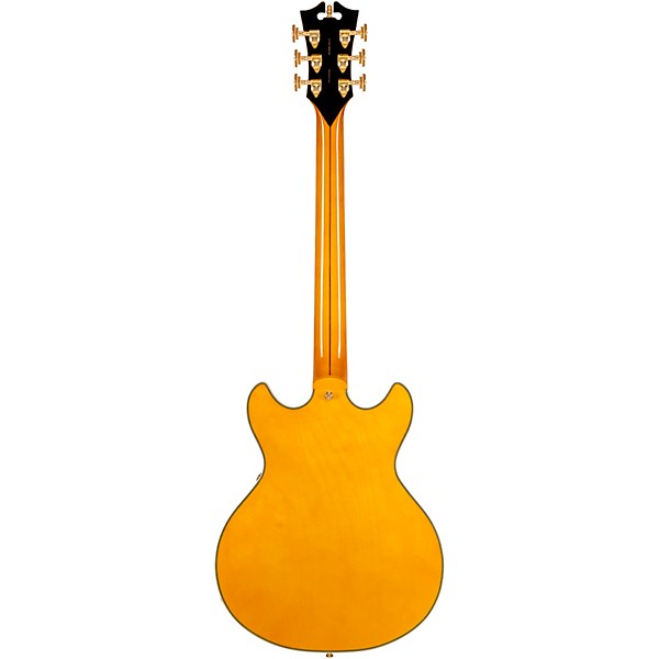 D'Angelico Excel Mini DC Semi-Hollow Electric Guitar Amber