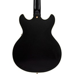 D'Angelico Excel Mini DC Semi-Hollow Electric Guitar Solid Black