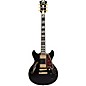 D'Angelico Excel Mini DC Semi-Hollow Electric Guitar Solid Black