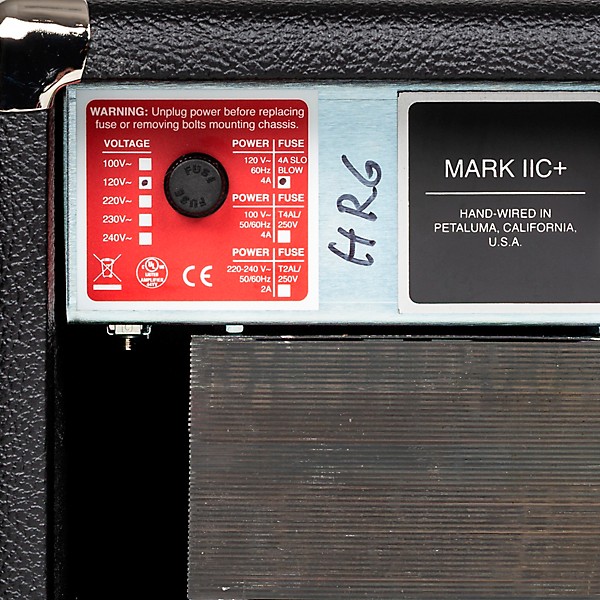 Open Box MESA/Boogie Mark IIC+ HRG 100W Tube Guitar Amp Head Level 1 Black Bronco