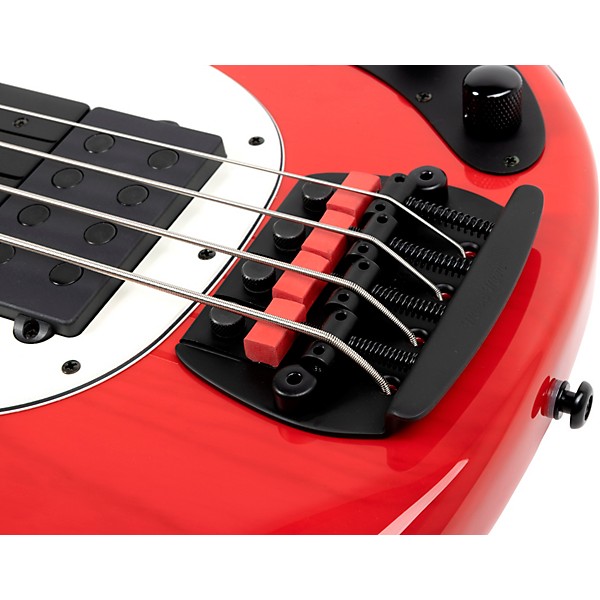 Ernie Ball Music Man Tim Commerford Artist Series StingRay Active Electric Bass Guitar Caliper Red