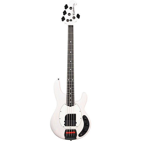 Ernie Ball Music Man Tim Commerford Artist Series StingRay Passive Electric Bass Guitar Fight Night White