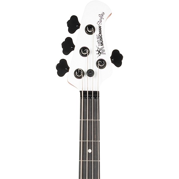 Ernie Ball Music Man Tim Commerford Artist Series StingRay Passive Electric Bass Guitar Fight Night White