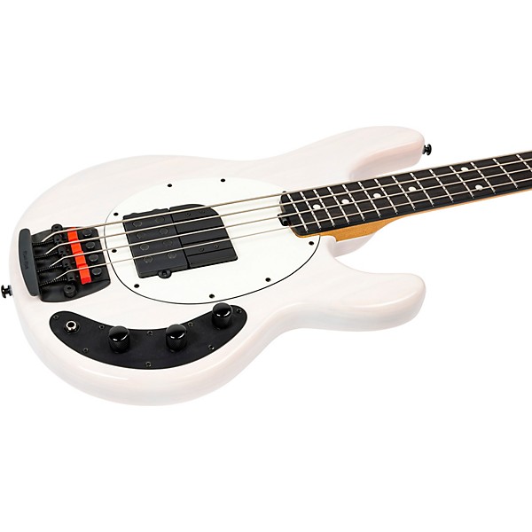 Ernie Ball Music Man Tim Commerford Artist Series StingRay Passive Electric Bass Guitar Fight Night White