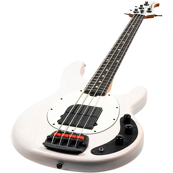Ernie Ball Music Man Tim Commerford Artist Series StingRay Passive Electric Bass Guitar Fight Night White