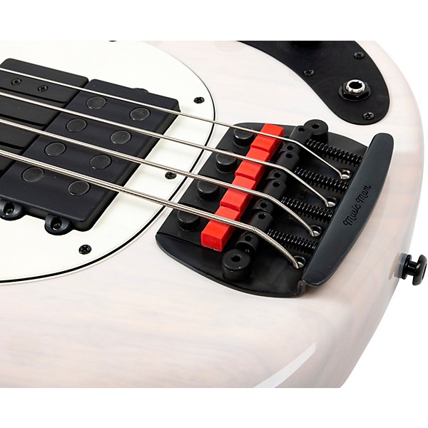 Ernie Ball Music Man Tim Commerford Artist Series StingRay Passive Electric Bass Guitar Fight Night White