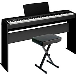 Yamaha P-143LXB 88-Key Digital Piano Bundle with Stand and Bench