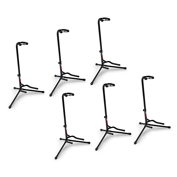 Proline GS2 Tubular Guitar Stand for Acoustic & Electric Guitars (6-Pack)