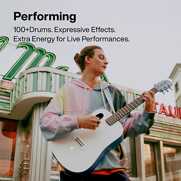 LAVA MUSIC LAVA ME play 36" Acoustic-Electric Guitar With Lite Bag Frost White